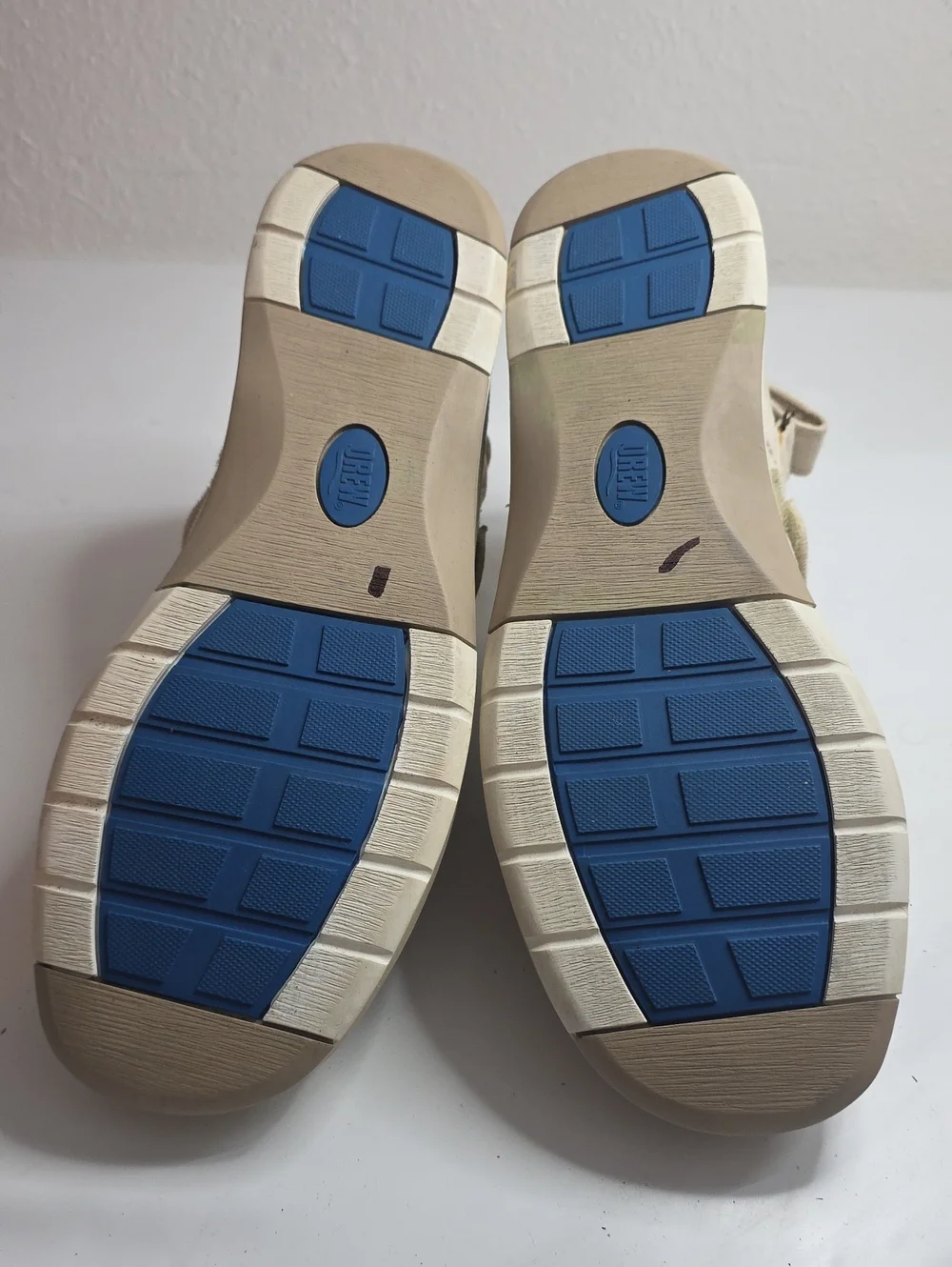 DREW ODYSSEY SLINGBACK ORTHOPEDIC HOOK/LOOP CREAM SUEDE WALKING SHOES LADIES 9.5